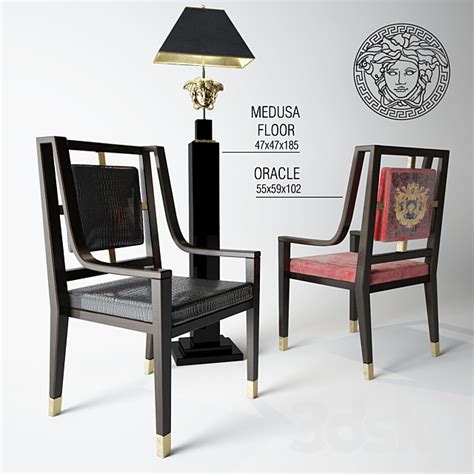 versace medusa chair price|Versace sofa seating.